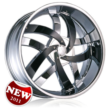 Chrome Wheels  Tires Packages on Item V825875012 38c Finish Chrome W Black Inserts Size 18x7